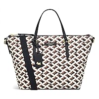 RADLEY London Optic Responsible Ziptop Grab Handbag for Women, Made from BCI Coated Cotton Canvas in a Retro Geometric Print, Tote Bag with Twin Handles, Zip Closure & Zipped Interior Pocket