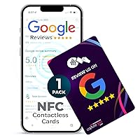 NFC Tap Card: Business Review Card, Contactless, Enhances SEO, Saves Time, User-Friendly, Reusable, Boosts Online Presence & Encourages Business Feedback - Pack of 1, Purple