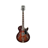 IYV-IJZ-300A TSB Jazz Solid hollow-Body Electric Guitar, Tobacco Sunburst