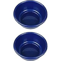 YBM HOME Round Plastic Wash Basin 1151, 13 inch Holds Like 3 Gallons (2, Metallic Blue)