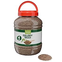 Celery Seed Whole 4 LB - One 64 Ounce Container of Whole Celery Seeds Spice for Cooking, Perfect Salt Substitute Seasoning to Enhance Vegetable and Meat Dishes