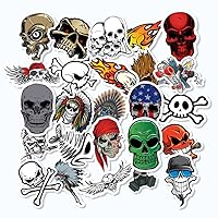 25pcs Collection Skulls Decals Stickers Criminal Heart Rose Anatomy Pack 7