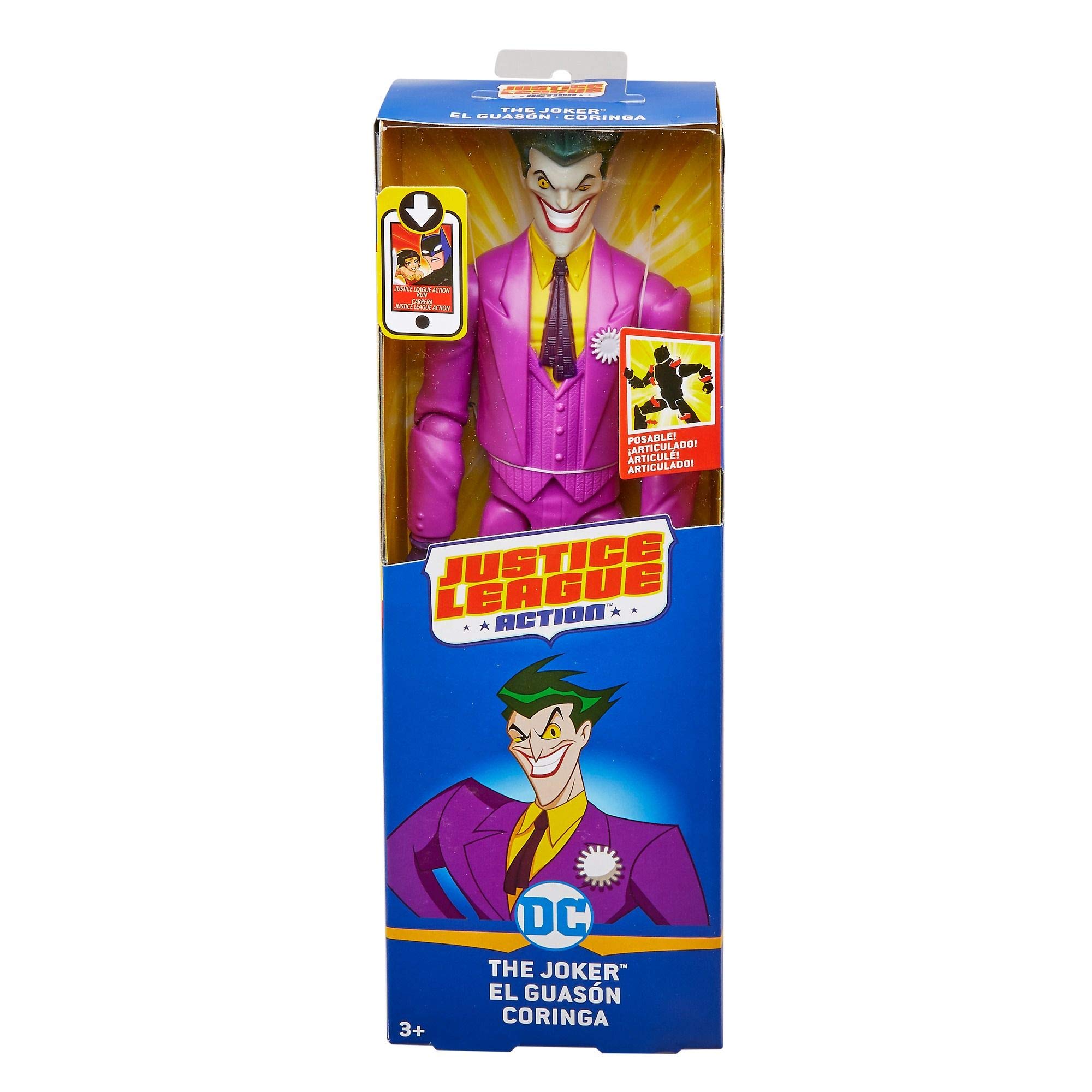 Mattel DC Justice League Action The Joker Action Figure, 12