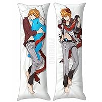 Amazon.com: Game Genshin Impact Tartaglia Dakimakura Male Anime Body Pillow  Peach Skin (59in x 19.6in) Bedding Pillowcase : Home & Kitchen