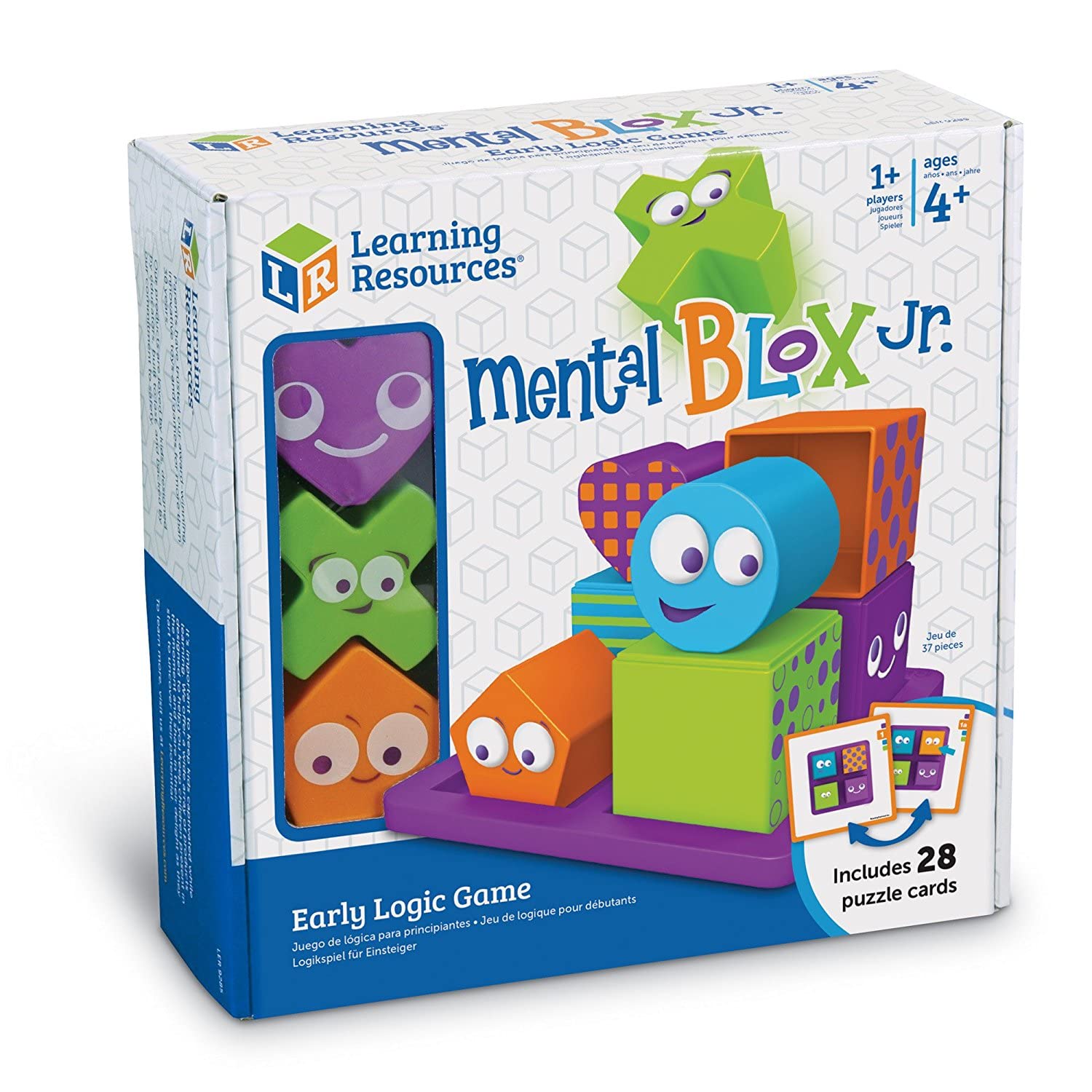 Learning Resources Mental Blox Jr. Early Logic Game - 8 Pieces, Ages 4+ Educational Games for Kids, Brain Teaser Games and Puzzles, STEM Games, 3-D Puzzles, Critical Thinking for Kids