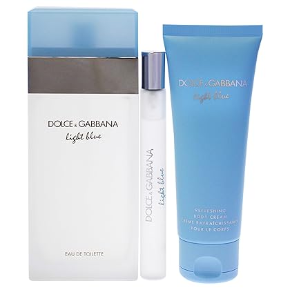 Dolce & Gabbana LIGHT BLUE GIFT SET, 3 Count