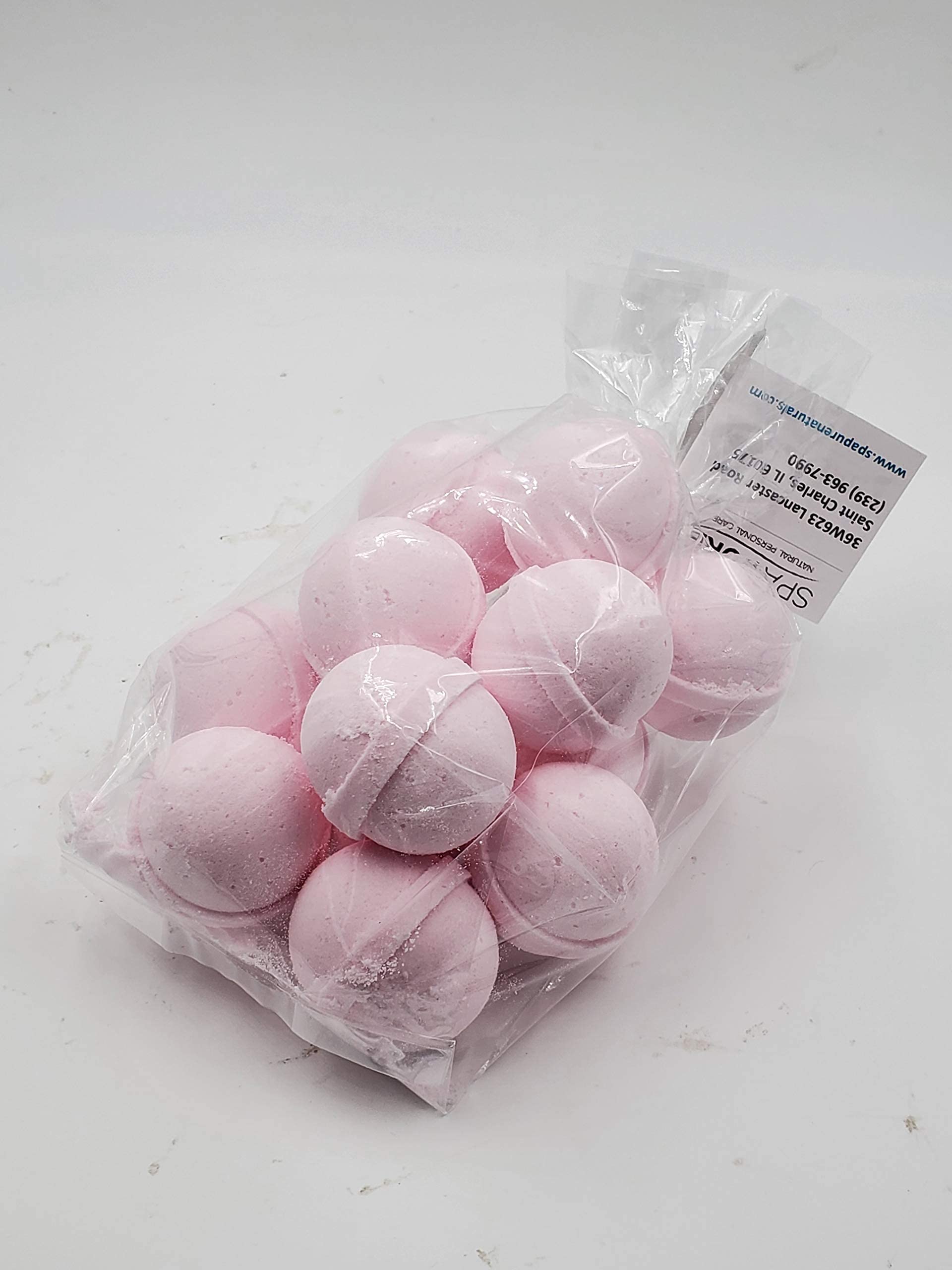 Spa Pure Cotton Candy Bath Bombs: Fizzies Made in USA with Shea Butter, Ultra Moisturizing, Great for Dry Skin, All Skin Types (14 Count) Pack of 1