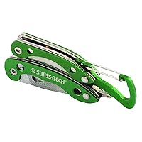 SWISS+TECH ST021901 Multi-Tool Pliers for Key chain, Solid Stainless Steel Construction (Single Pack)