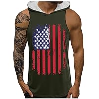 Mens Flag t Shirt Breathable Tank Tops Sky Blue Muscle Shirt Sleeveless Tshirts Men Workout Tight Gym Shirt