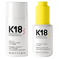K18 Repair Bundle - Leave-In Repair Hair Mask, 4-Minute Speed Treatment(50ml), and Weightless Hair Strengthening Oil (30ml)