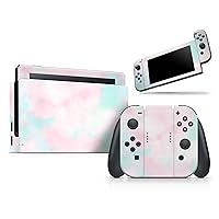 Design Skinz Pretty Pastel Clouds V7 - Skin Decal Protective Scratch-Resistant Removable Vinyl Wrap Kit Compatible with The Nintendo Switch Joy-Cons