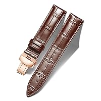 BINLUN Leather Watch Strap Quick Release Strap with Rose Gold Butterfly Deployment Buckle 12mm 13mm 14mm 16mm 17mm 18mm 19mm 20mm 21mm 22mm 23mm 24mm Watch Band for Men Women