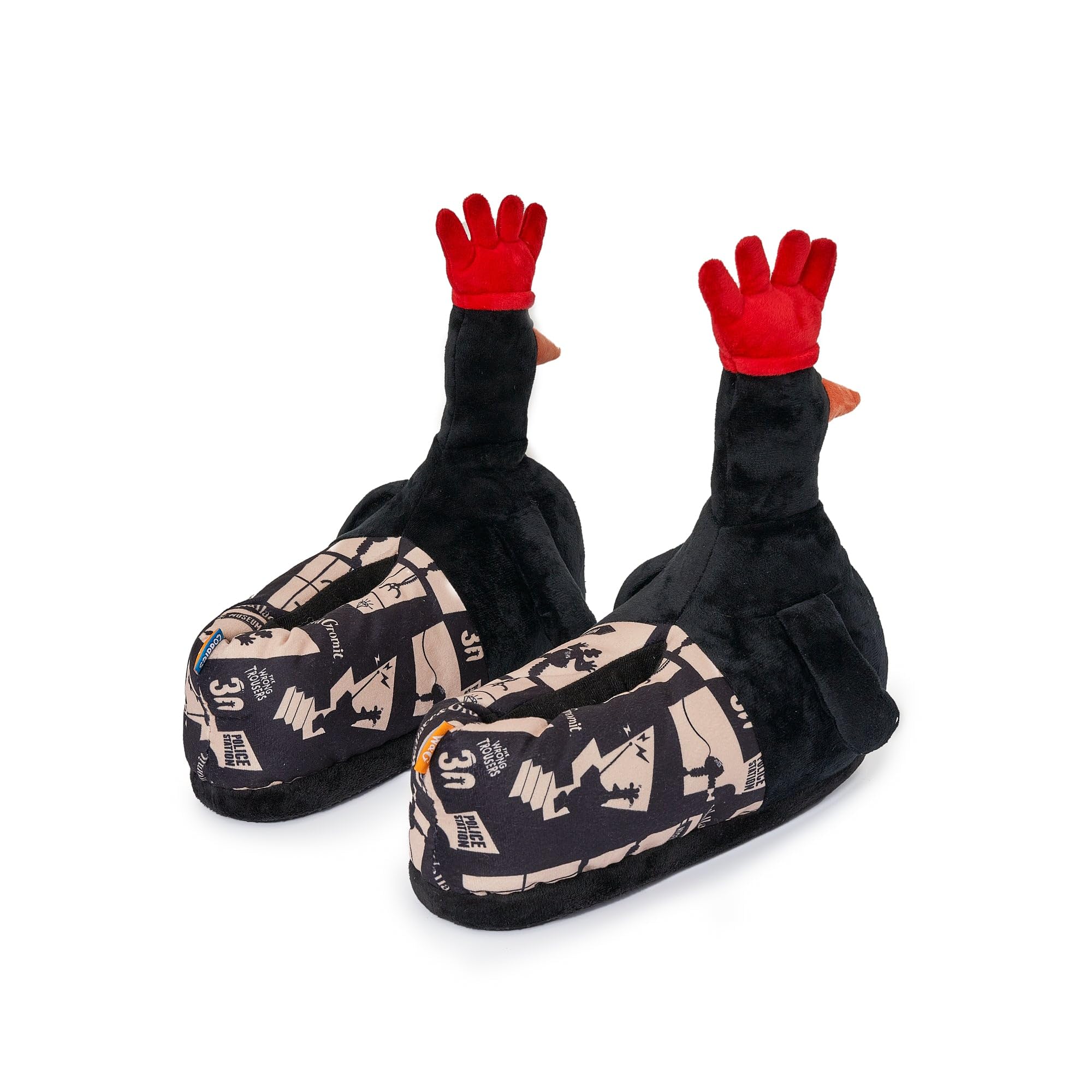 Coddies Feathers McGraw Wallace & Gromit Slippers - Penguin Plush Slippers - Aardman Gag Gift - Fun Slippers for Men, Women & Kids