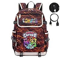 Smiling Critters Lightweight Daypack-Canvas University Knapsack-Large Capacity Backpack for Travel