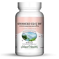 Maxi Health Advanced CO Q10 300 - Coenzyme Q10 - with Potassium & Magnesium - 60 Capsules - Kosher