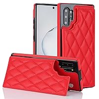 XYX for Samsung Galaxy Note 10 Pro 5G Wallet Case with Card Holder, RFID Blocking PU Leather Double Magnetic Clasp Back Flip Protective Shockproof Cover 6.8 inch, Red