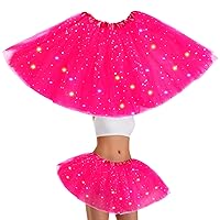 Women's Light Up Tutu Skrit LED Tutus Tulle Dance Skirts