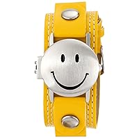Frenzy Kids' FR282 Smiley Face Analog Yellow Strap Watch