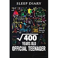 Sleep Diary :Square Root Of 400 20 Years Old Official Birthday: Sleep Log And Insomnia Activity Tracker Book Journal Diary Logbook to Monitor Track ... & Flexible For Adults Men & Women,Birthday