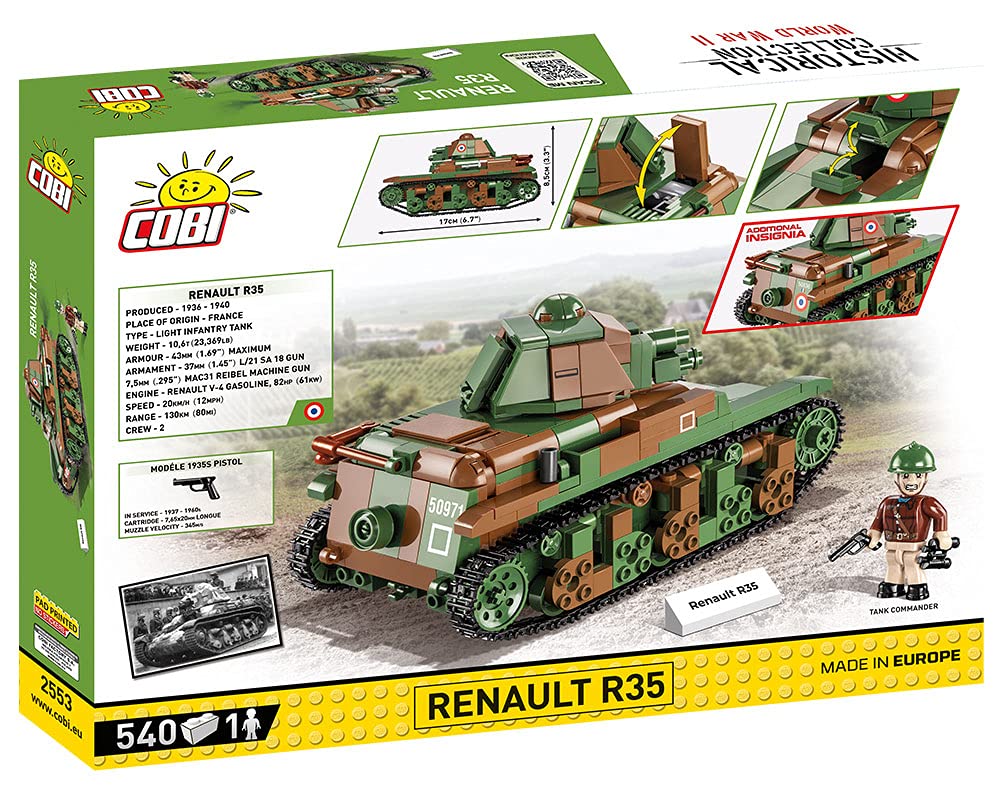 540 Pcs Historical Collection WWII /2553/ Renault R35