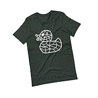 Mosaic Geometric Rubber Duck, Pre-Shrunk Ring-Spun Cotton Unisex t-Shirt