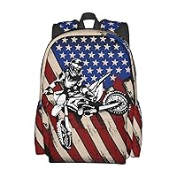 Motocross Backpack Bookbag Laptop Backpacks Multipurpose Daypack for Boys Girls School Men Women Travel Hiking