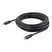 StarTech.com 4m USB C Cable w/ PD - 13ft USB Type C Cable - 5A Power Delivery - USB 2.0 USB-IF Certified - USB 2.0 Type-C Cable - 100W/5A (USB2C5C4M)