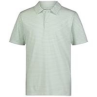 Calvin Klein Boys' Short Sleeve Jersey Striped Polo