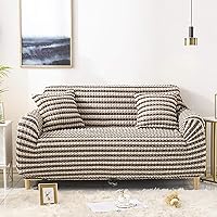 Lattice Couch Covers,Elegant 3D Bubble Stretch Sofa Slipcovers,Universal Easy Fitted Anti-Slip Furniture Protector Couch Covers-F 4 Seater 235-300cm(93-118inch)