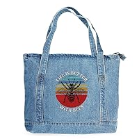 Bee Lover Denim Tote Bag - Themed Items - Items for Beekeeper
