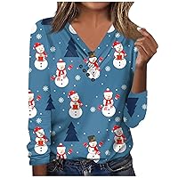Women Christmas Shirts Soft Fall Tops Fall Fashion Christmas Shirt Solid Christmas Tunics Blouses for Women Plus Size(4-Red,3X-Large)