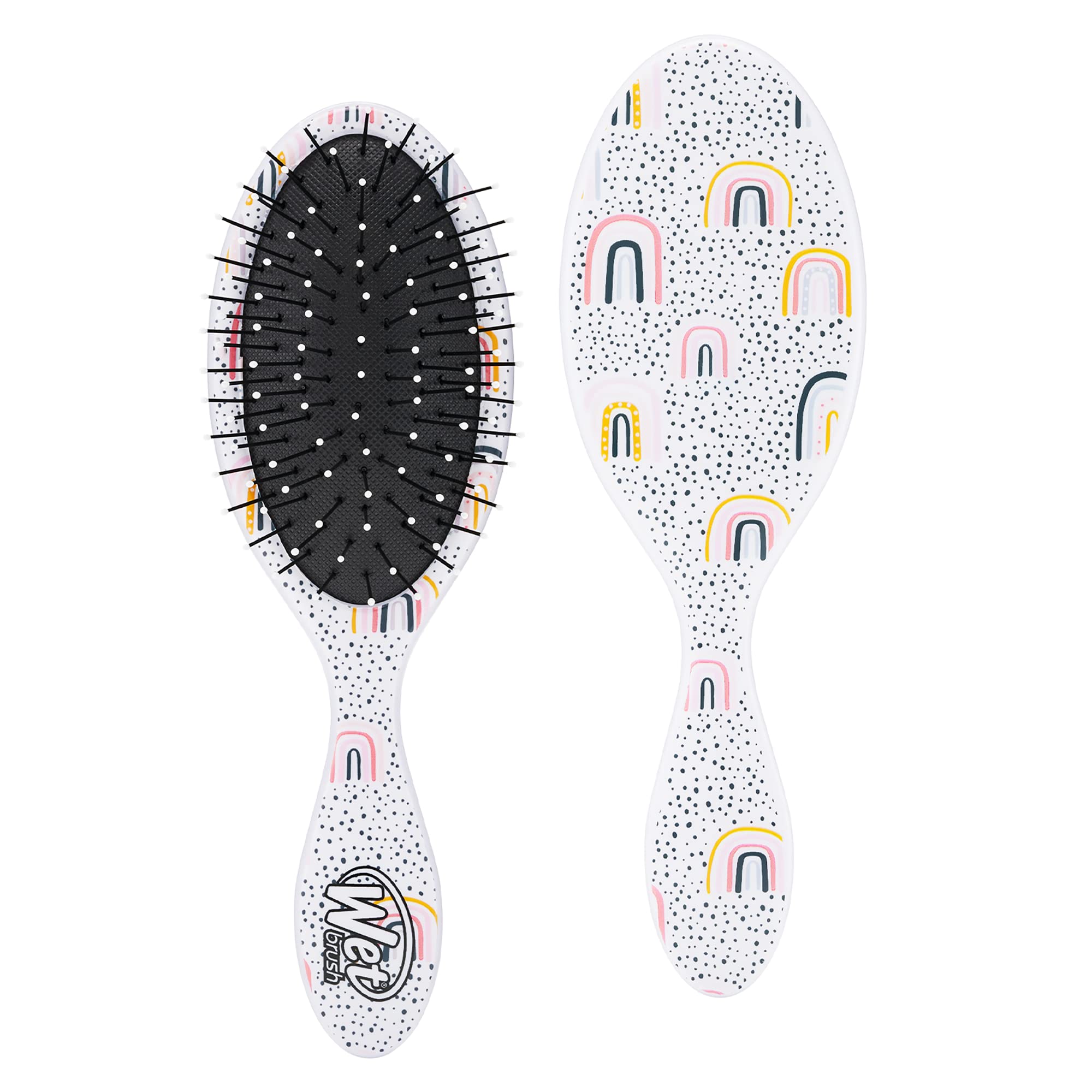 Wet Brush Kids Detangler Hair Brushes - Rainbows - Midi Detangling Brush with Ultra-Soft IntelliFlex Bristles Glide Through Tangles with Ease - Pain-Free Comb for All Hair Types