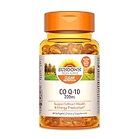Sundown CoQ10 200mg Softgels, Supports Heart Health and Energy Metabolism, 40 Count