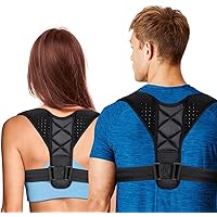 Posture Corrector for Women & Men,Adjustable Back Posture Corrector,Breathable-Invisible Upper Back Brace Support and Providing Pain Relief from Neck,Shoulder, and Clavicle, Back Posture Corrector