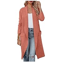 Womens Winter Clothes Casual Warm Plus Size Jacket Ladies Fall Fashion Cardigan Outerwear