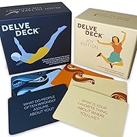 Boredwalk Delve Deck and Delve Deck Joy Edition - 350 Conversation Cards - Question Cards - Icebreaker Game