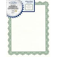 Geographics® 30% Recycled Blank Parchment Certificates, 8 1/2