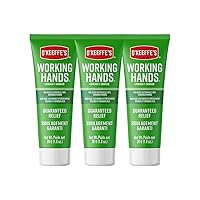 O'Keeffe's Working Hands Hand Cream, For Extremely Dry, Cracked Hands, 1 oz Tube, (Pack of 3)