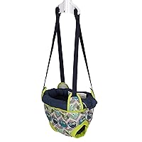 Evenflo Exersaucer Johnny Jumper Featuring Easy-to-Use Clamp Attachment for Quick and Tool-Free Set Up and Adjustable Straps to Customize the Height for Your Child, Owl