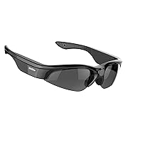 POV Full HD 1080P Sport Polarized Sunglasses Video Camera Eywear Smart Glasses Camcorder CMOS MP4 H.264 (Black, 150degree Wide Angle Lens)