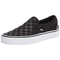 Vans Adult Classic Slip-On, (Checkerboard) Black/Black , Men's 7.5
