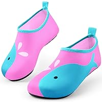Sunnywoo Water Shoes for Kids Girls Boys，Toddler Kids Swim Water Shoes Quick Dry Non-Slip Water Skin Barefoot Sports Shoes Aqua Socks for Beach Outdoor Sports