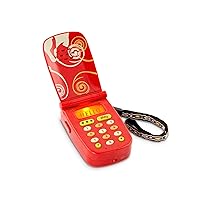 B. toys- Hellophone- Red- Pretend Play Toy Cell Phone – Kids Play Phone with Light Sounds and Songs – Toddler Phone with Message Recorder- 18 months +