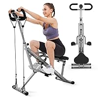 Squat Machine for Home,Rodeo Core Exercise Machine,330lbs Foldable,Adjustable 4 Resistance Bands,Ride & Rowing Machine for Botty Glutes Butt Thighs,Ab Back/Leg Press Hip Thrust