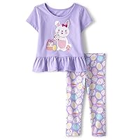 The Children's Place baby-girls And Toddler Easter Bunny Outfit 2 Piece SetShirt