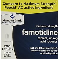 Member's Mark Maximum Strength 20mg Famotidine Acid Reducer - 200 Ct.