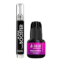Super Booster & Lightning Speed Eyelash Extension Glue 5ml - Stacy Lash / 0.3Sec Drying Time/Retention 6-8 Weeks/Adhesive Accelerator & Activator/Professional Semi-Permanent Extensions Supplies