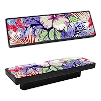 Rectangle Drawer Pulls and Knobs,Handles for Cabinets and Drawers,Closet Door Knobs,4-Pc,Colored Leaves Tropical Flowers