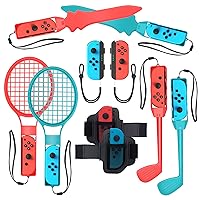 2023 Switch Sports Accessories Bundle for Nintendo Switch Games , 10-in-1 Family Party Pack Game Accessories Set Kit for Kids Switch OLED Sports Games