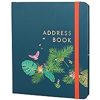 Boxclever Press Large Address Book with 432 Spaces! Hardcover Address Book with Alphabetical Tabs, Change of Address Labels, Birthday & Christmas Card Sections. Stunning Address Books - 8.5 x 7.5''